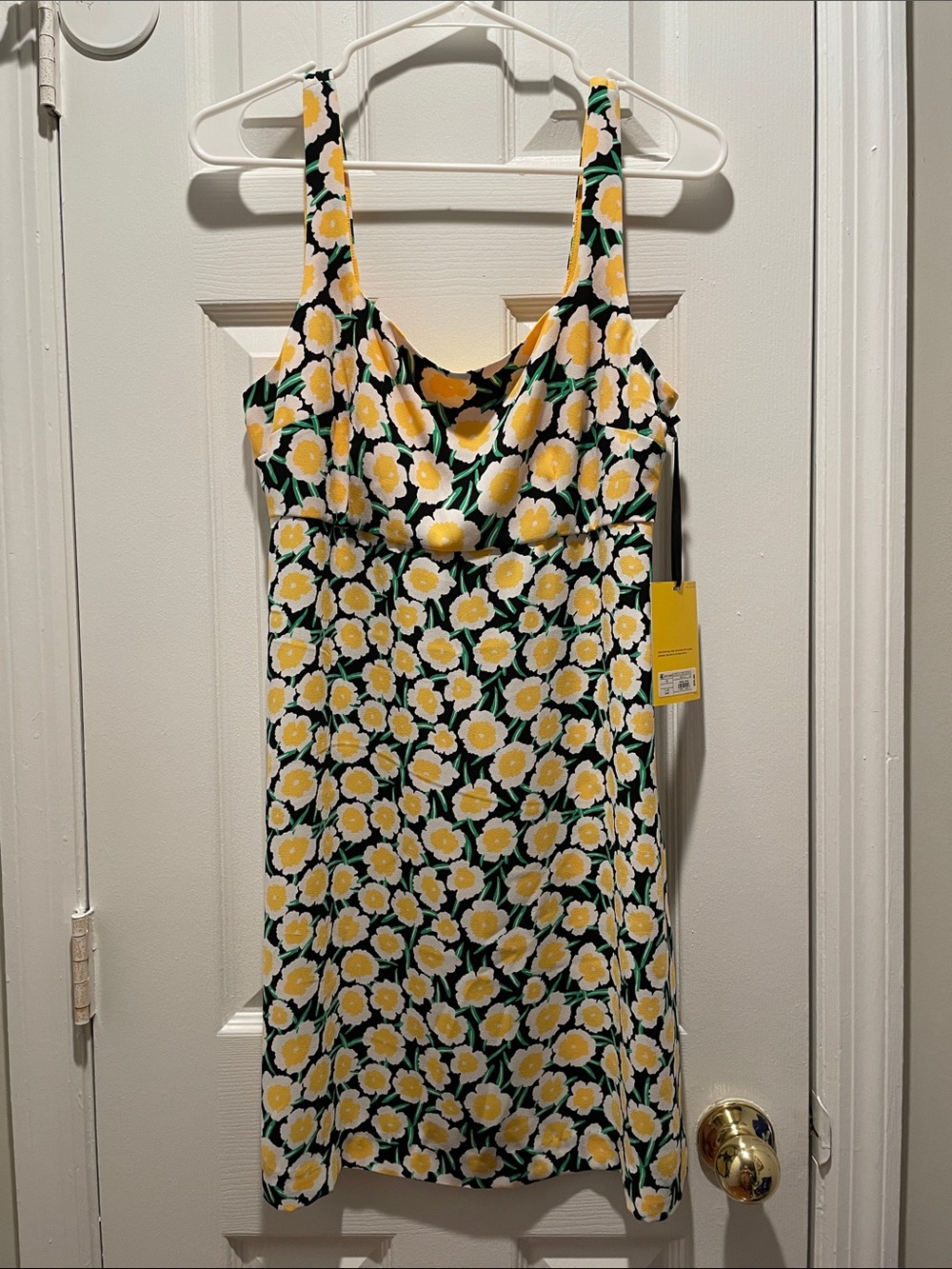 DVF for Target Yellow and Black Floral Dress